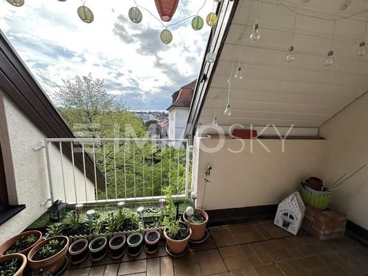 Schöne Loggia Aussicht