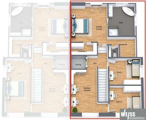 Grundriss OG - Haus 4