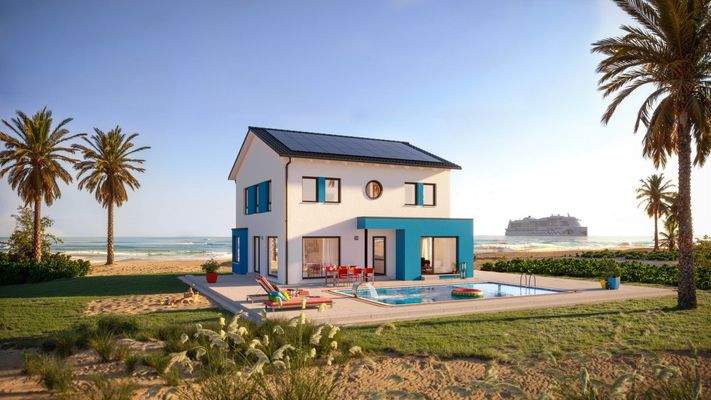 Strandluxus mit Pool