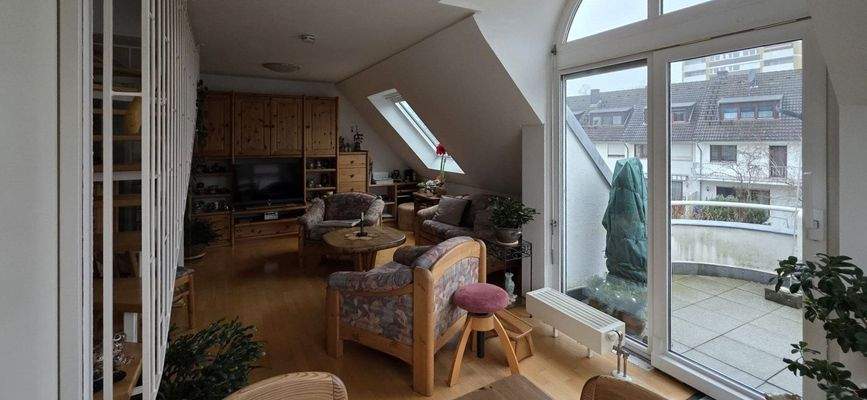 Wohnzimmer mit Terrassenzugang