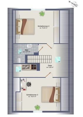 Grundriss Obergeschoss