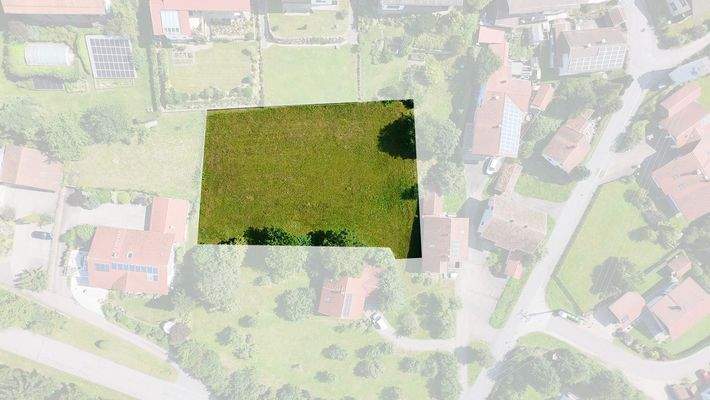 Draufsicht schraffiert