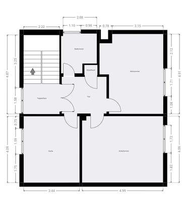 Grundriss Skizze 1.OG
