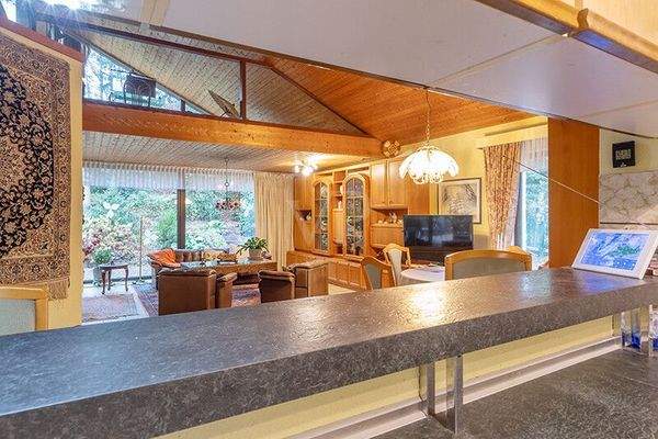 Blick aus der offenen Küche