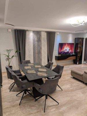 Essecke im Wohnzimmer