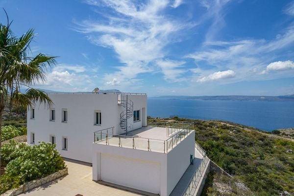 Kreta, Kokkino Chorio: Exotische Villa mit Panoram