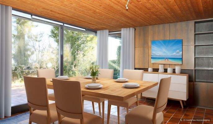 Essbereich EG mit Beispielmöblierung