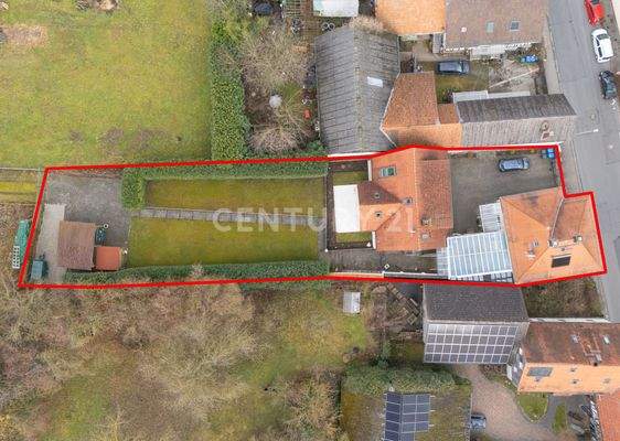 Grundstück markiert