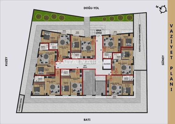 Flats for Sale in Antalya Near the Municipality Building