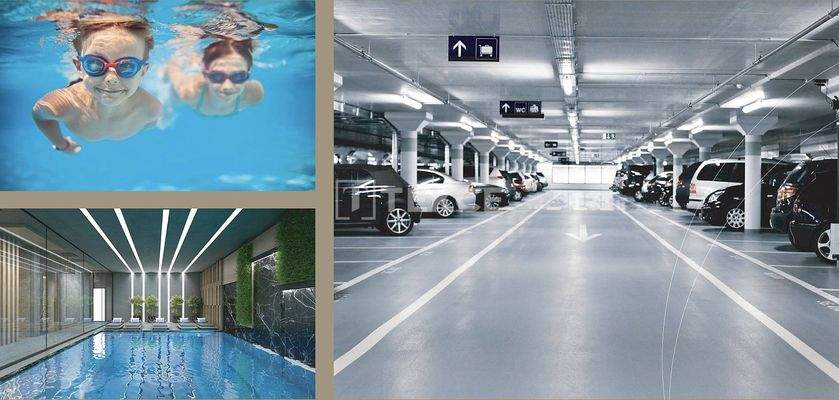 Apartments in a Secured Project with Pool in İzmir Konak