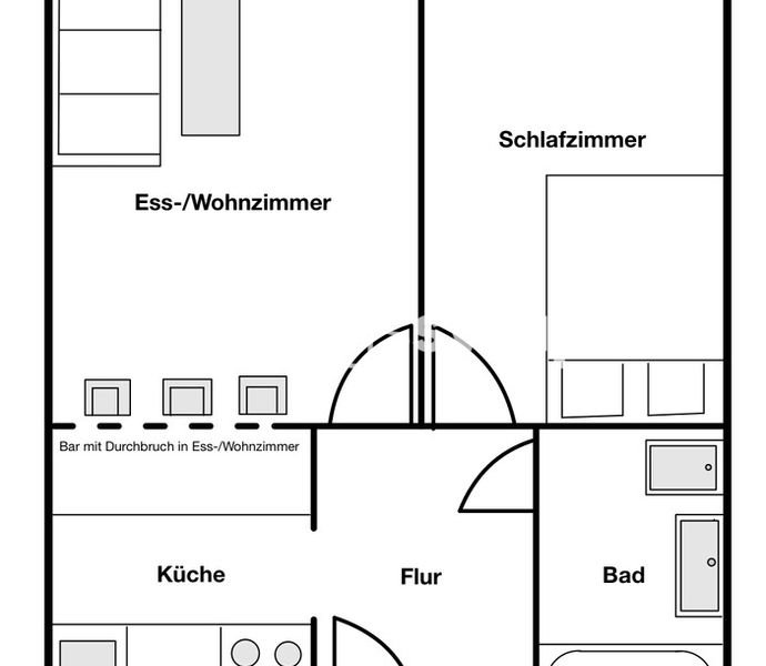 2 Zimmer Wohnung in München (Maxvorstadt)