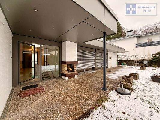 Terrasse mit Feuerplatz