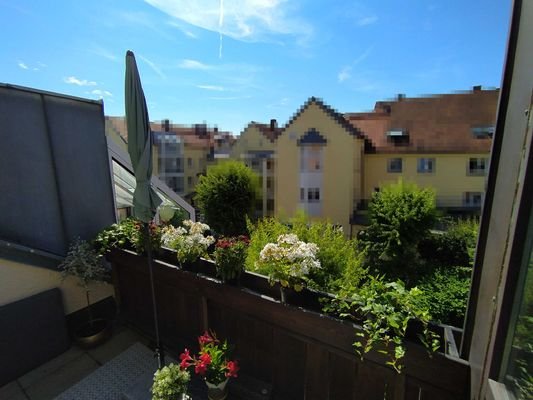 Ausblick Balkon