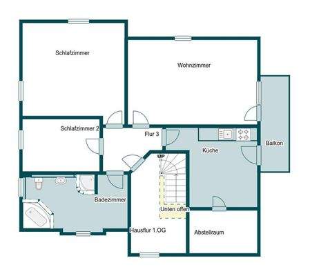 Grundriss Skizze 1.OG