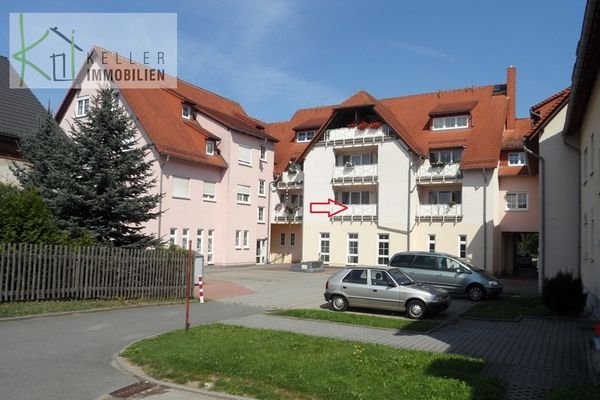 Süd-Balkon / Loggia am Wohnzimmer