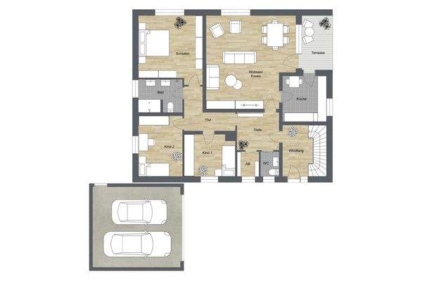 023 - Grundrissplan Erdgeschoss