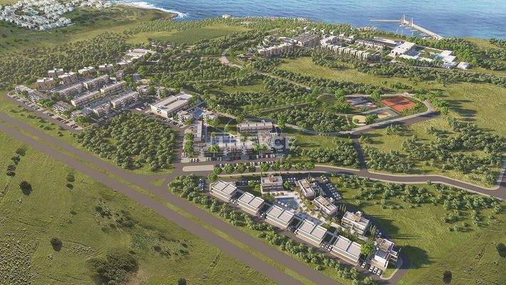 Seafront Flats for Sale in a Developed Complex in Tatlısu