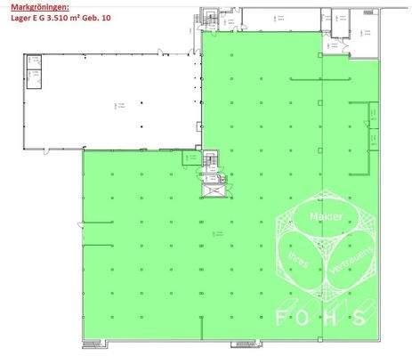 Markgr. Lager EG 3.510 m² Geb.10 Grundriss 1 
