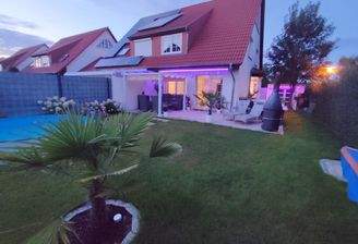 Abendstimmung mit Garten