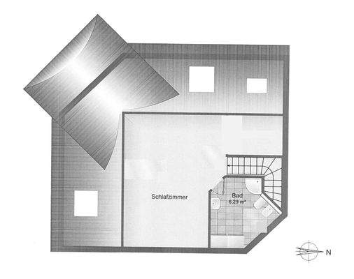 Grundriss obere Ebene