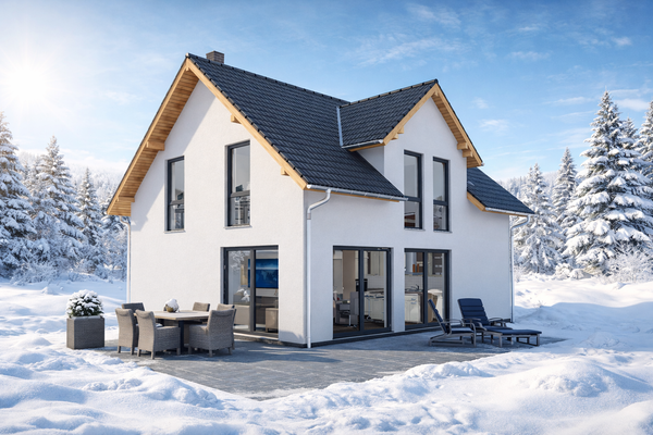 mit riesigen Fensterflächen