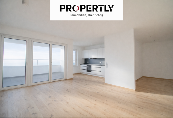 Wohnbereich mit Küche und Loggia