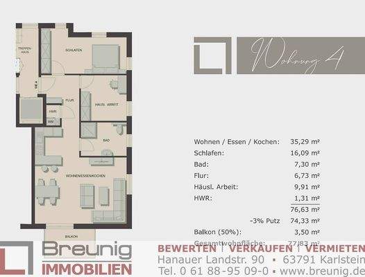 Grundriss Wohnung 4