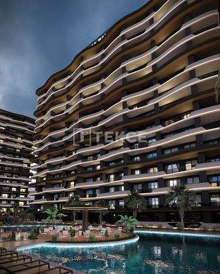 New Apartments in a Complex with Pool and Gym in Mersin Ayaş