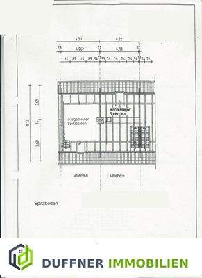 Grundriss Spitzboden