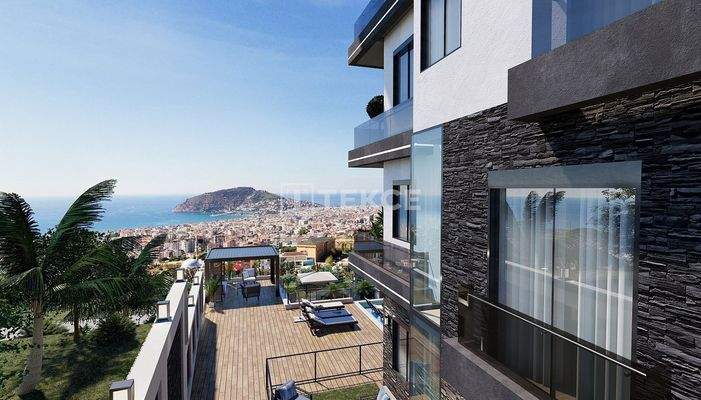 Apartments with Panoramic Sea View in Alanya Cikcilli