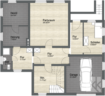Grundriss Kellergeschoss