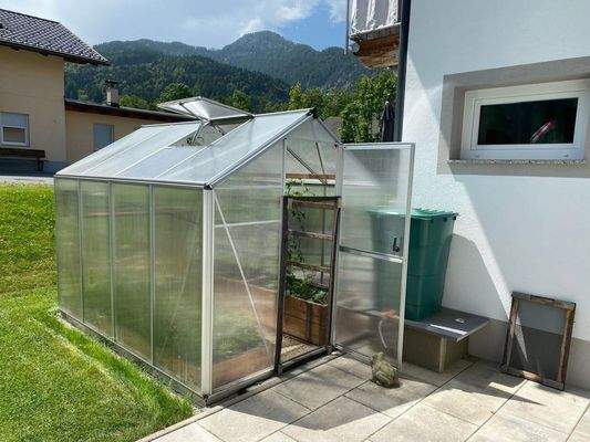 Gewächshaus, bei Küche