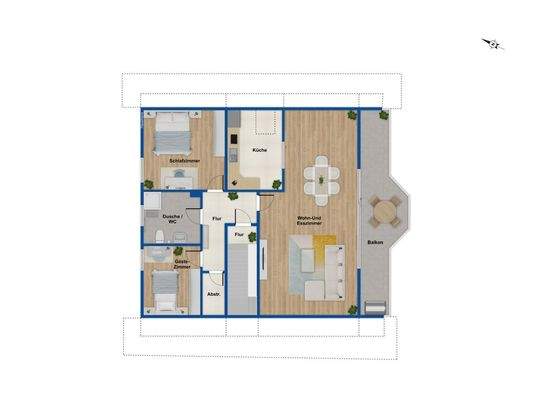 Grundriss Dachgeschoss