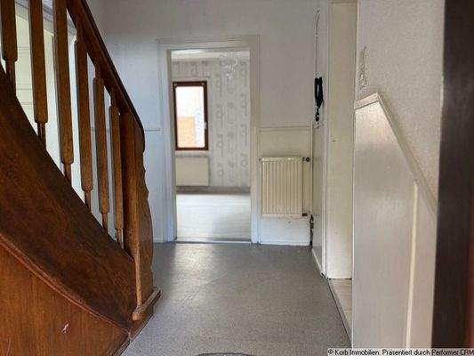 Hauseingang mit treppe