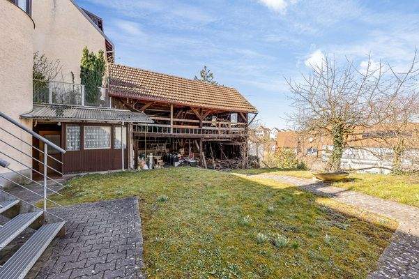 Garten inkl. Scheune