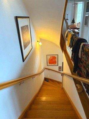 Treppe zur Ausgangstür