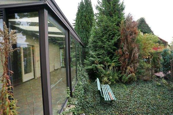 Grünfläche am Wintergarten