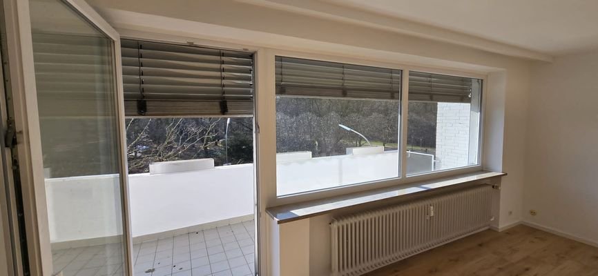 Wohnzimmer Blick zum Balkon