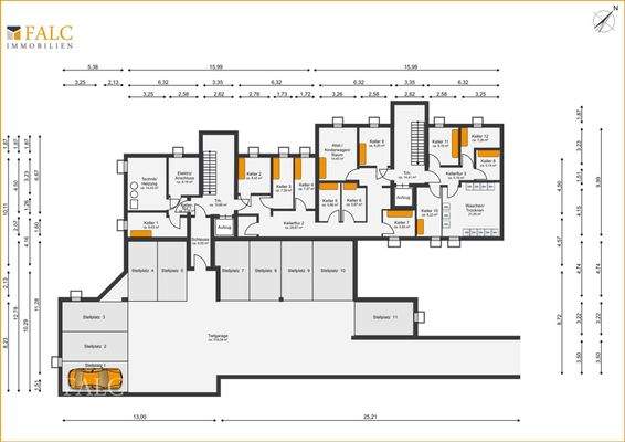 Tiefgarage und Keller