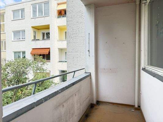 Balkon, vom Wohnzimmer