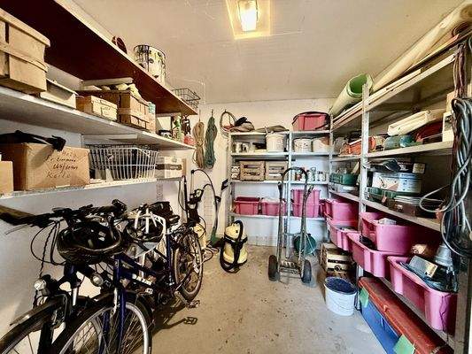 Geräteraum unter dem Wintergarten