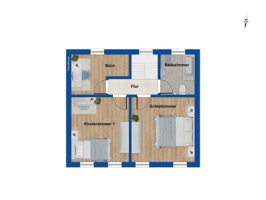 Grundriss Obergeschoss