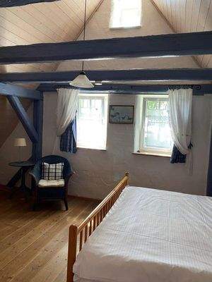 Schlafzimmer blau Scheune