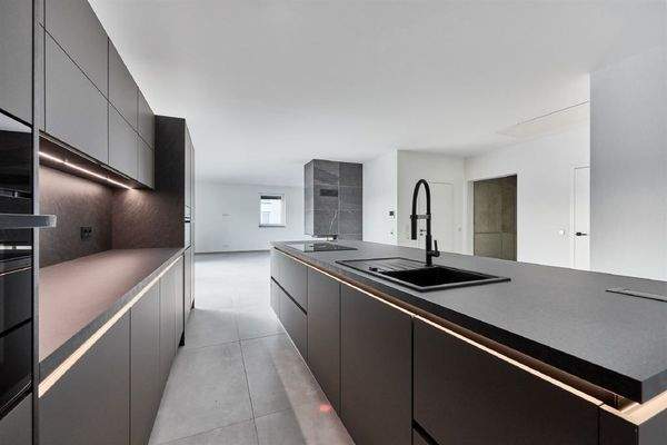 Wohn-Essbereich mit edlem Kamin