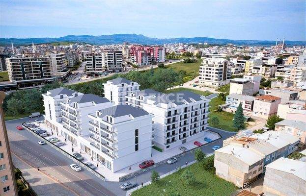 Stylish City View Flats in a Complex with Pool in Bursa