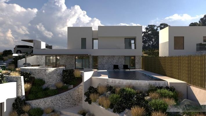 Kreta, Kefalas: Moderne Villa mit Meerblick und privatem Pool zum Verkauf in Kefalas