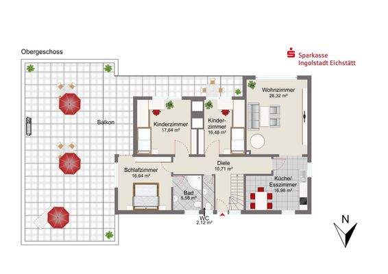 Grundriss Obergeschoss