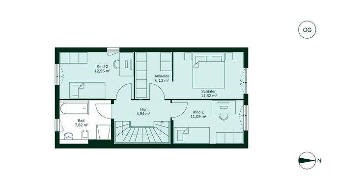 Grundriss Obergeschoss