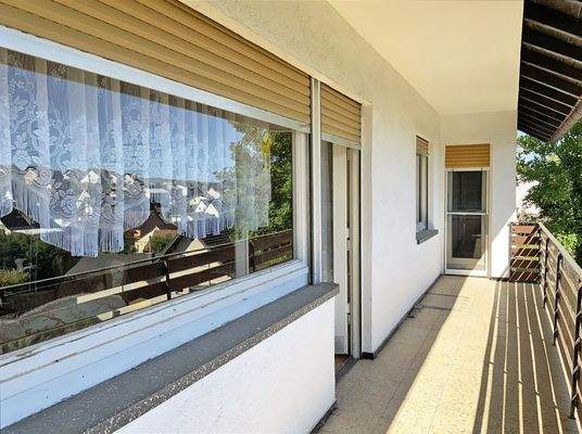 Balkon im Erdgeschoss