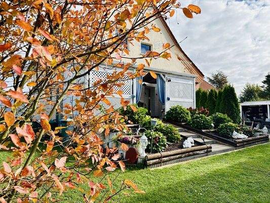 Überdachte Terrasse